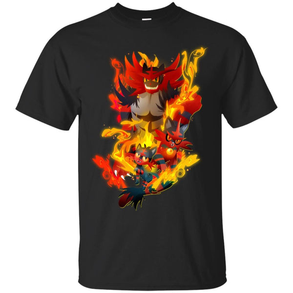 DARK - Litten Torracat and Incineroar T Shirt & Hoodie