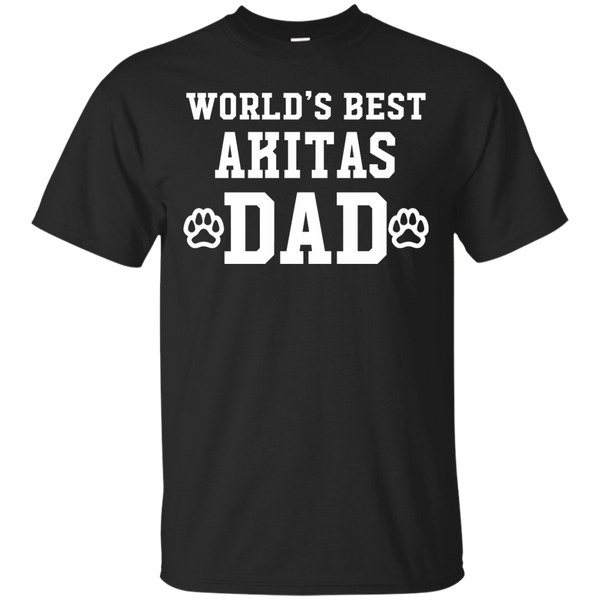 AKITAS DAD - Worlds Best Akitas Dad T Shirt & Hoodie