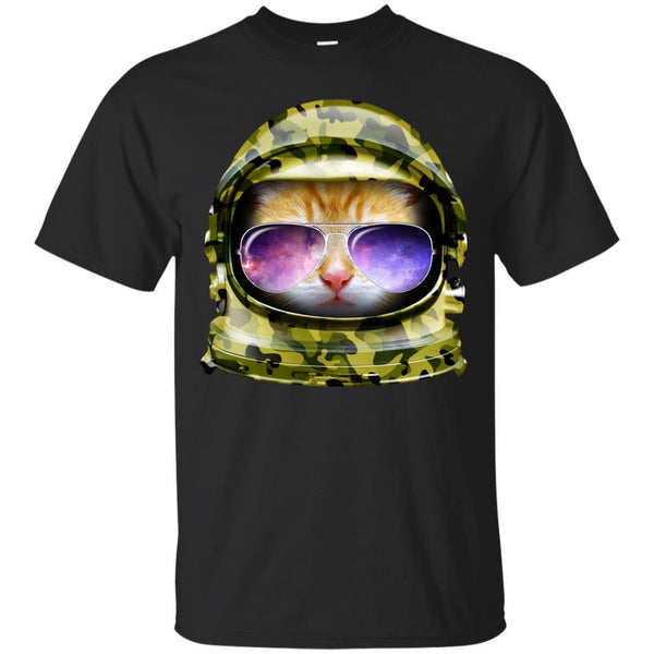 CAT - Kitty in Space Green Camo Edition T Shirt & Hoodie