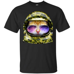 CAT - Kitty in Space Green Camo Edition T Shirt & Hoodie