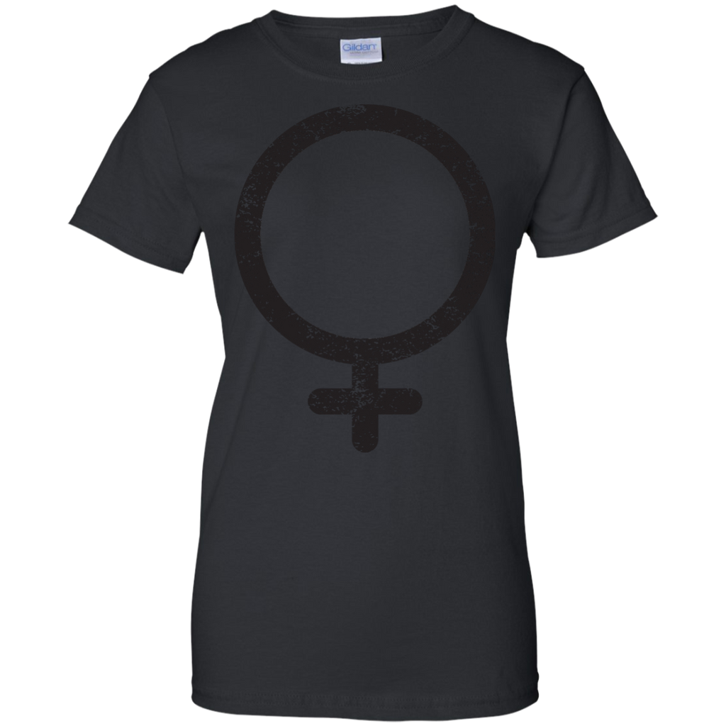 LGBT - Distressed FeministWoman Symbol equal rights T Shirt & Hoodie