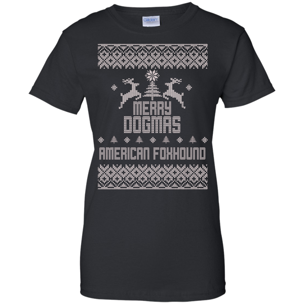 AMERICAN FOXHOUND - Merry Dogmas American Foxhound T Shirt & Hoodie