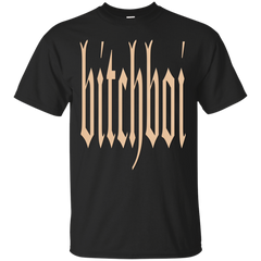 BEAUJAXE - bitch boi  Style D1  Blonde Leather T Shirt & Hoodie