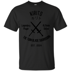 ALFHEIM - ALO Twin Blade Swordsman Black T Shirt & Hoodie