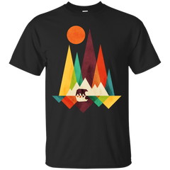 BEAR - Mountain Bear In Landscape T Shirt & Hoodie
