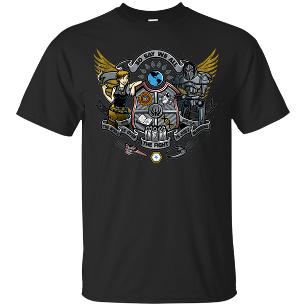 BATTLESTAR GALACTICA - Galactic Battle Shield T Shirt & Hoodie