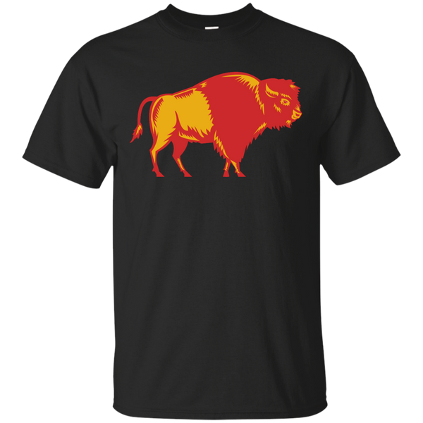 AMERICAN BISON SIDE WOODCUT - American Bison Side Woodcut T Shirt & Hoodie