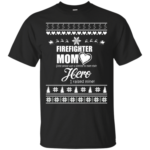 Mom - Merry Christmas Firefighter Mom firefighter mom T Shirt & Hoodie