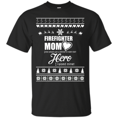 Mom - Merry Christmas Firefighter Mom firefighter mom T Shirt & Hoodie