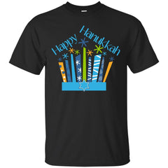 CHANUKKAH - Happy Hanukkah Candles in Blue and Gold T Shirt & Hoodie