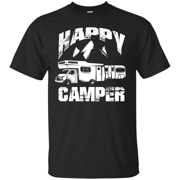 Camping - Happy Camper Gift Camping RV Travel Trailer camper t shirt T Shirt & Hoodie