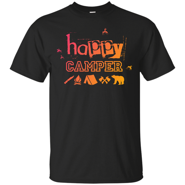 Camping - Happy Camper funny camping T Shirt & Hoodie
