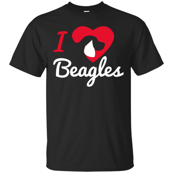 BEAGLES - I Love Beagles T Shirt & Hoodie