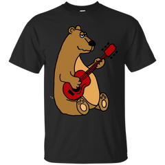 BEAR - Funky Cute Brown Bear Playing Guitar T Shirt & Hoodie