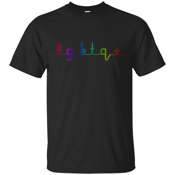 LGBT - LGBTQ Heartbeat gay T Shirt & Hoodie