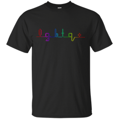 LGBT - LGBTQ Heartbeat gay T Shirt & Hoodie