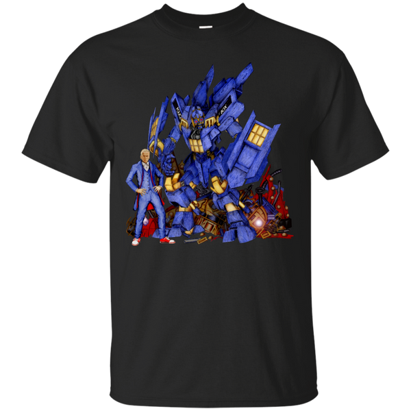 12TH DOCTOR - 12th Doctor with Samurai Phone box Transformers T Shirt & Hoodie