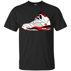 AIR JORDAN - Air Jordan 5  Black Tongue T Shirt & Hoodie