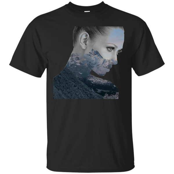 Camping - Photoshopped Girl mountain T Shirt & Hoodie