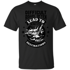Biker - DIFFICULT ROADS T Shirt & Hoodie