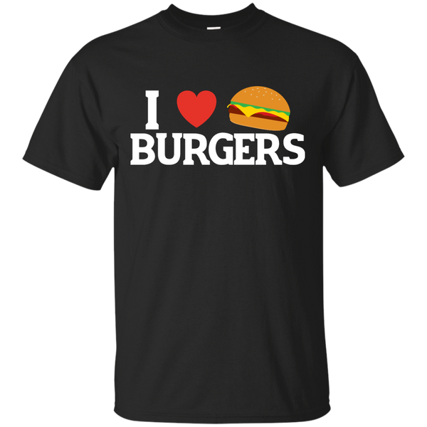 Mom - I Love Burgers Funny Food Lover Saying burgers T Shirt & Hoodie