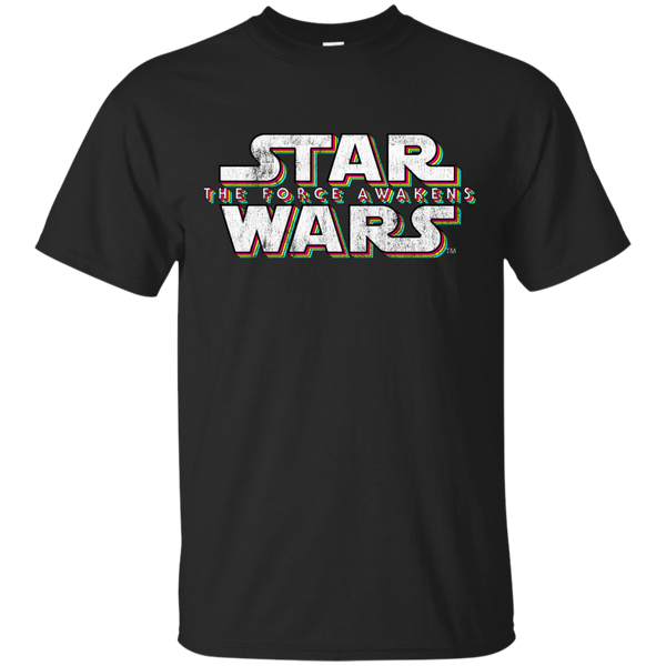 Star Wars - Force Awakens Distressed Logo T Shirt & Hoodie