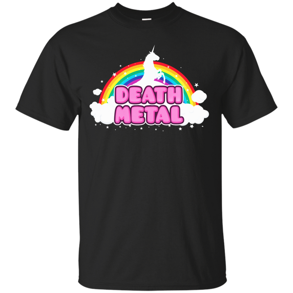 LGBT - DEATH METAL Funny Unicorn  Rainbow Mosh Parody Design music T Shirt & Hoodie