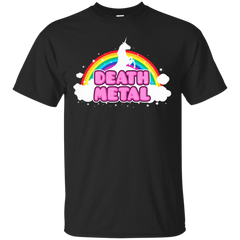 LGBT - DEATH METAL Funny Unicorn  Rainbow Mosh Parody Design music T Shirt & Hoodie