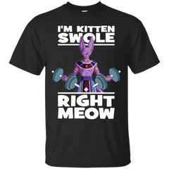 Dragon Ball - Im Kitten Swole Right Meow Beerus cats T Shirt & Hoodie