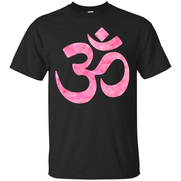 Yoga - Pink Watercolor Om Symbol T Shirt & Hoodie