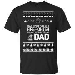 Firefighter - Merry Christmas Firefighter Dad firefighter dad T Shirt & Hoodie