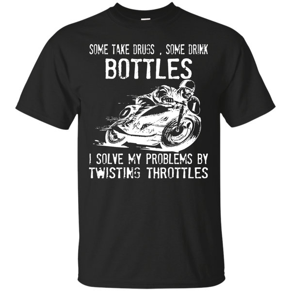 Biker - I Solve My Problems By Twisting Throttle T Shirt & Hoodie