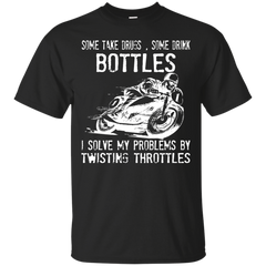 Biker - I Solve My Problems By Twisting Throttle T Shirt & Hoodie