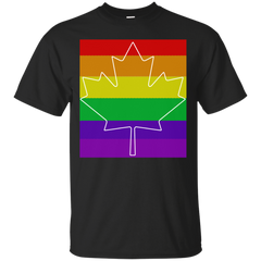 LGBT - Canada Pride 3 rainbow T Shirt & Hoodie