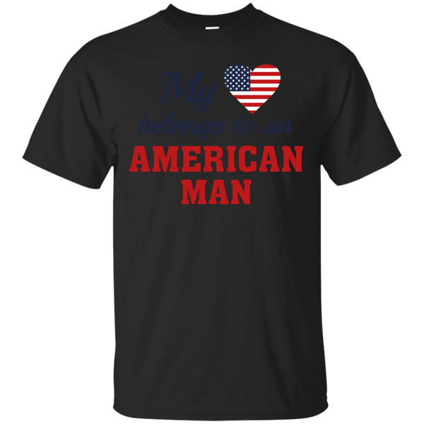 AMERICAN - Heart Belongs American T Shirt & Hoodie