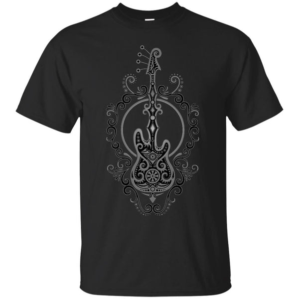 BASS GUITAR - Intricate Dark Bass Guitar Design T Shirt & Hoodie