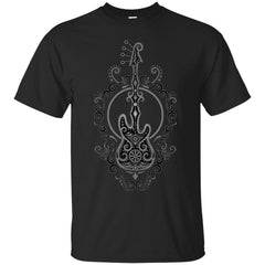 BASS GUITAR - Intricate Dark Bass Guitar Design T Shirt & Hoodie