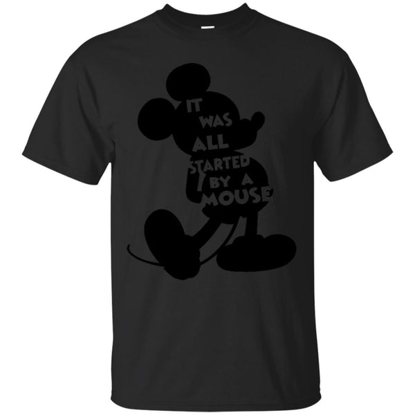 MICKEY MOUSE - ALL STARTED BY A MOUSE T Shirt & Hoodie