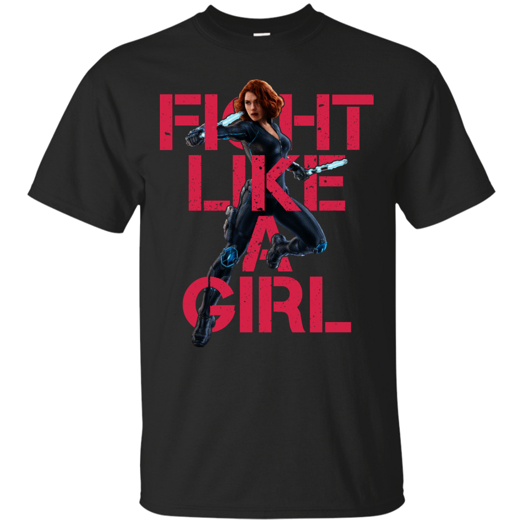 Marvel - Black Widow  Fight Like A Girl  T Shirt & Hoodie