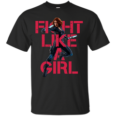 Marvel - Black Widow  Fight Like A Girl  T Shirt & Hoodie