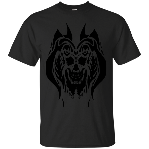 Biker - BLACK DRIP SKULL T Shirt & Hoodie