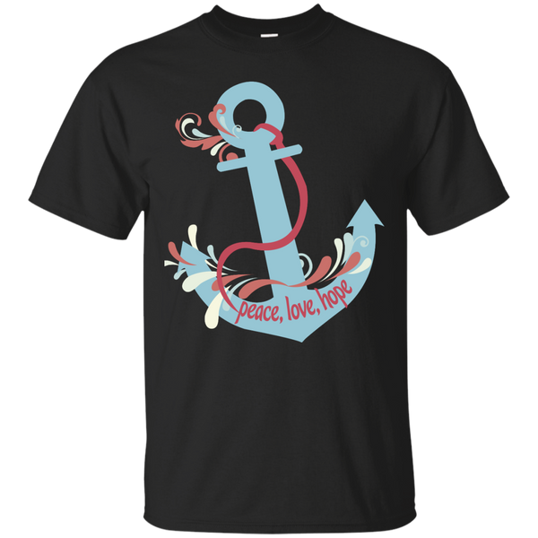 ANCHOR - Peace Love Hope Nautical Anchor T Shirt & Hoodie