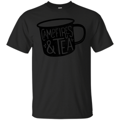 Camping - CAMPFIRES  TEA enamel mug T Shirt & Hoodie
