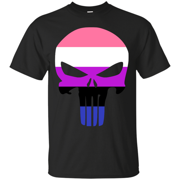 LGBT - Genderfluid Pride Punisher genderfluid T Shirt & Hoodie
