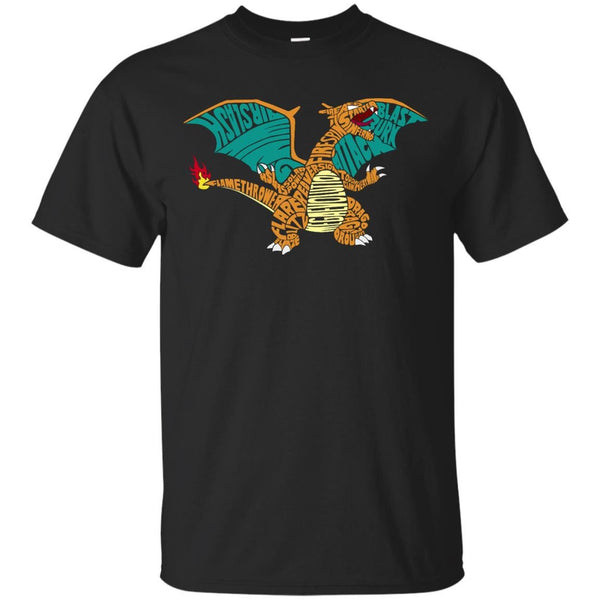 CHARIZARD - Charizard Typography T Shirt & Hoodie