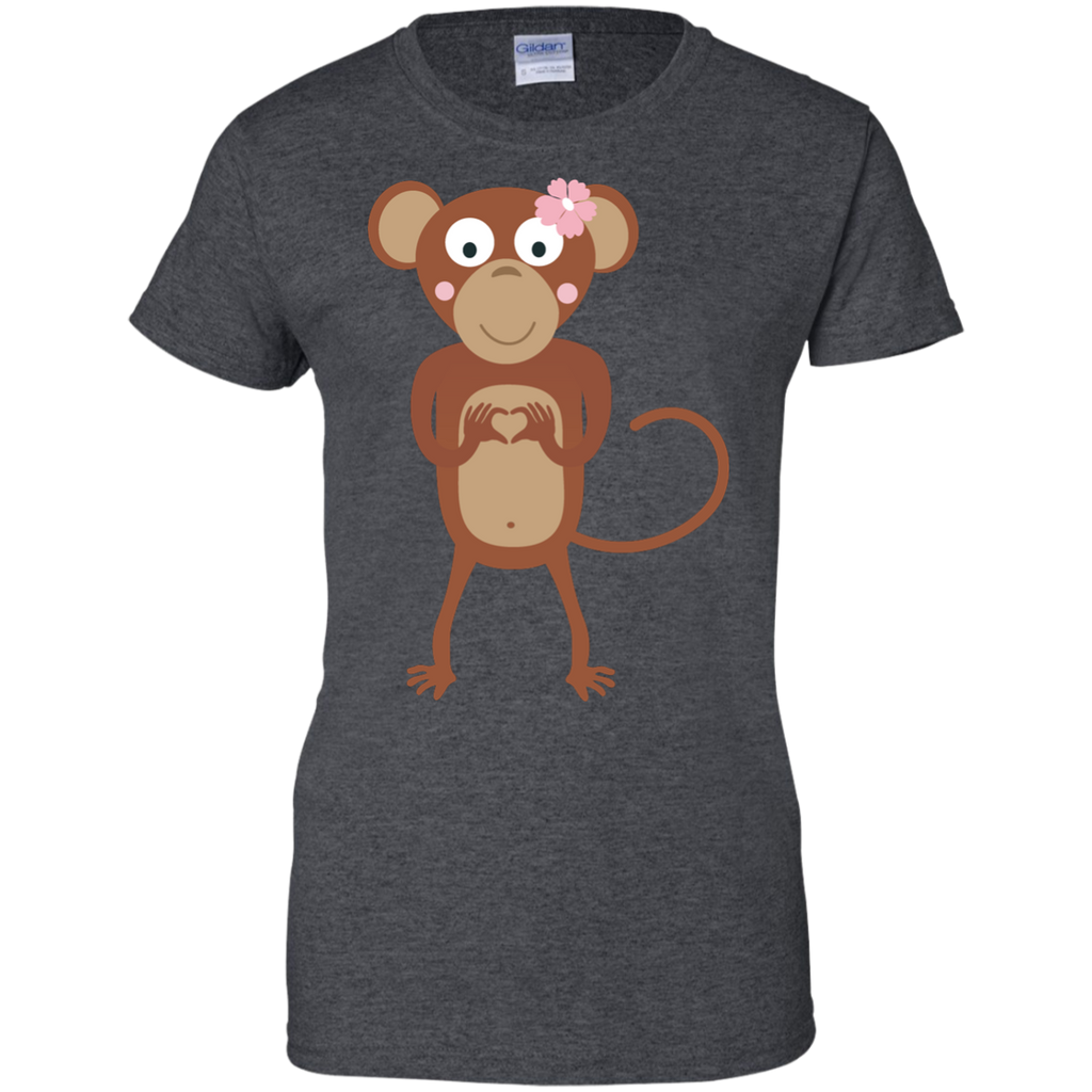 LGBT - amorous female monkey with flower female T Shirt & Hoodie