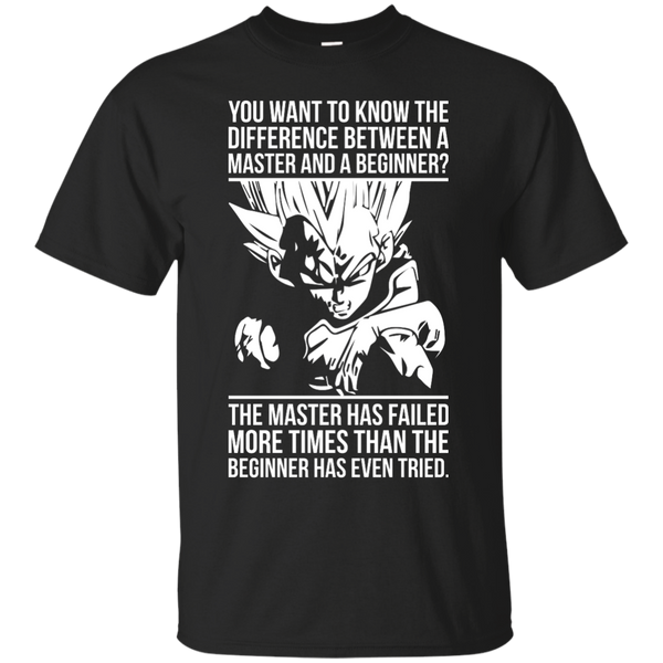 Dragon Ball - Difference Between Master and Beginner train insaiyan T Shirt & Hoodie