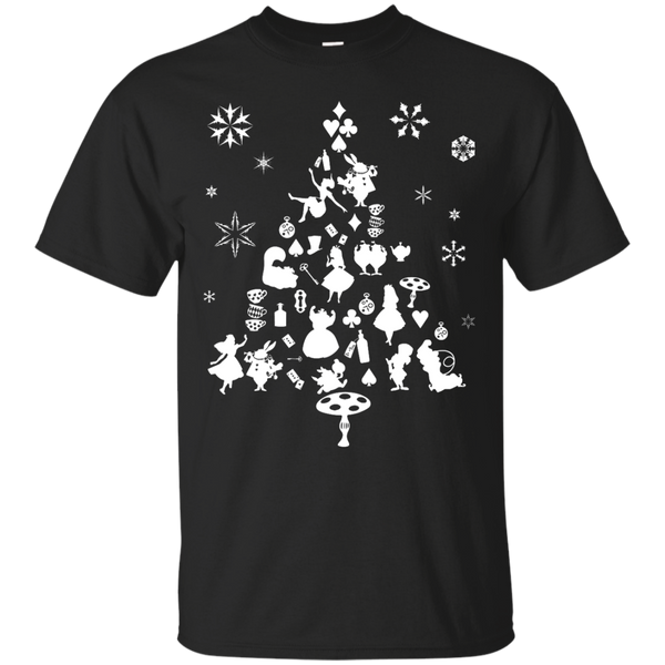 ALICE IN WONDERLAND - Xmas Tree Alice T Shirt & Hoodie