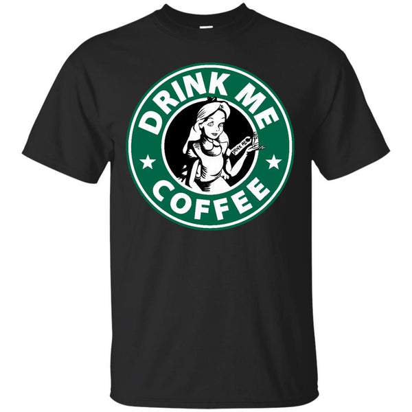 ALICE IN WONDERLAND DRINK ME - Alice In Wonderland Starbucks T Shirt & Hoodie