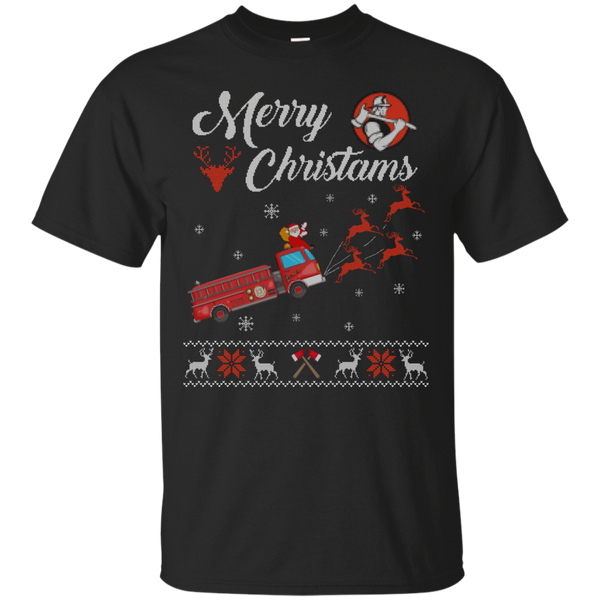 Firefighter -  firefighter ugly christmas sweater T Shirt & Hoodie